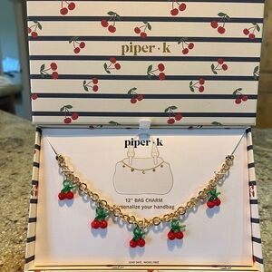 Piper K | Cherry 🍒 Bag Charm | 12”